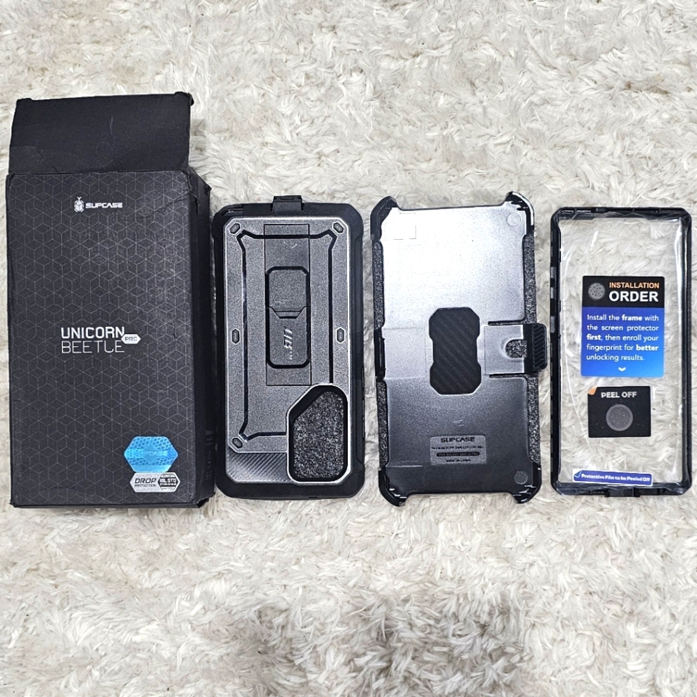 New In Box Bllack Rugged Phone Case for S23 Ultra - Picture 6 of 7